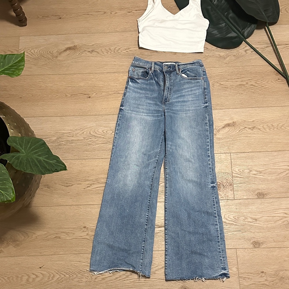 Daze Light Blue Women's Flare Jeans